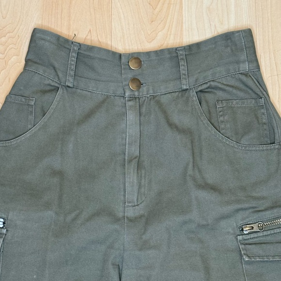 Meshki Green Cargo Pants - Picture 3 of 7